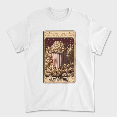 Vintage Popcorn Tarot, Tricou Barbati (Unisex)