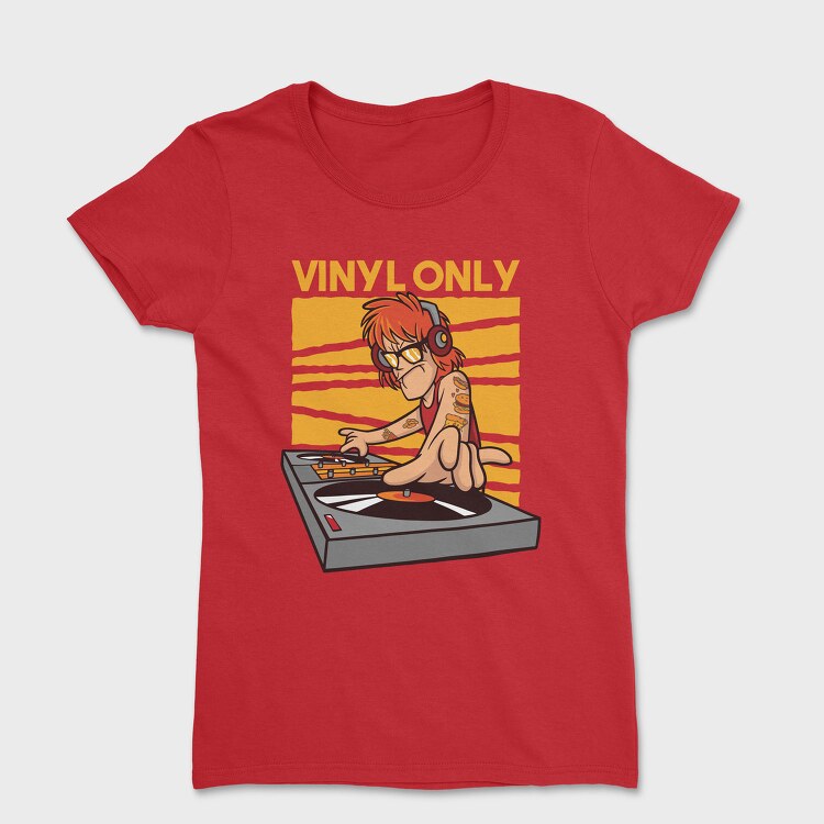 Vinyl Dj Quote, Tricou Femei
