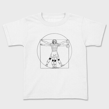 Vitruvian Man Volleyball Vitruvio, Tricou Copii