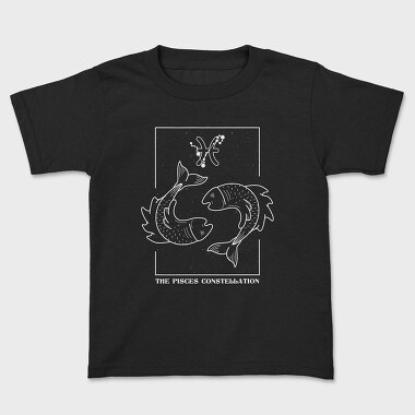 Pisces Constellation Zodiac, Tricou Copii