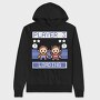 Pixel Art Game Characters Kids Brother, Hanorac Oversize Barbati (Unisex)
