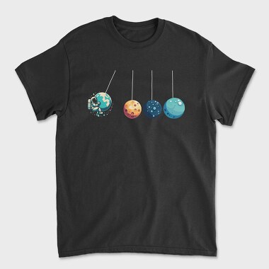 Planets Mobile Astronaut, Tricou Barbati (Unisex)