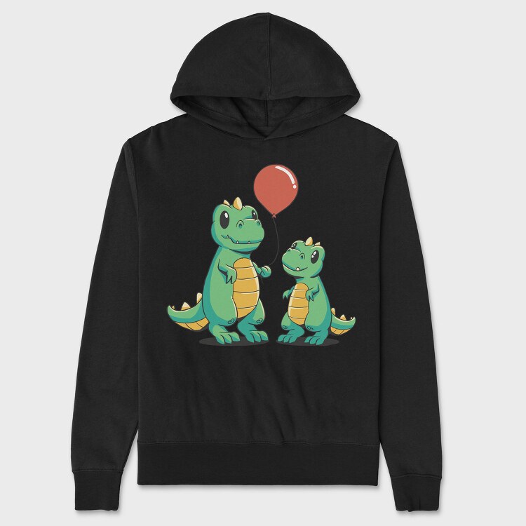 Playful Dinosaur Dinos Balloon Onesie, Hanorac Oversize Barbati (Unisex)