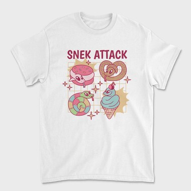 Playful Snake Food, Tricou Barbati (Unisex)