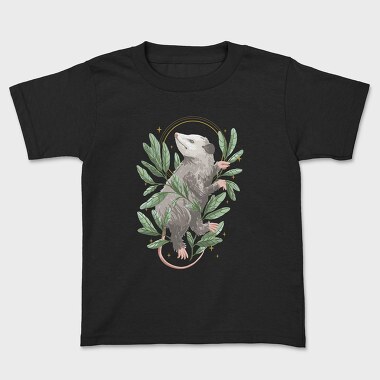 Possum Animal With Mystical Leaves, Tricou Copii