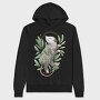 Possum Animal With Mystical Leaves, Hanorac Oversize Barbati (Unisex)