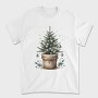 Potted Christmas Tree Tote, Tricou Barbati (Unisex)