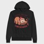 Wake Me Up When Its Christmas Sloth Sleeping, Hanorac Oversize Barbati (Unisex)