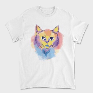 Watercolor Cat, Tricou Barbati (Unisex)