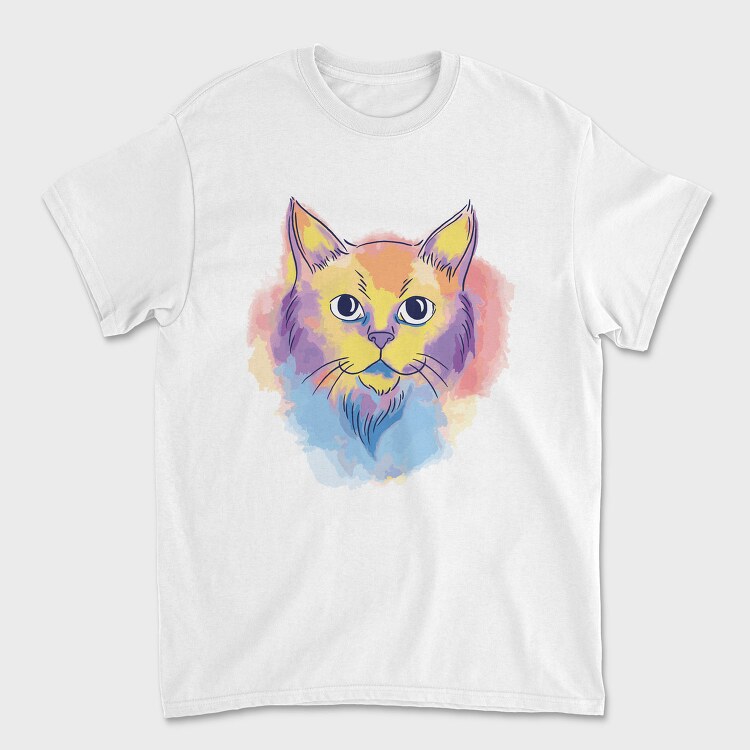 Watercolor Cat, Tricou Barbati (Unisex)