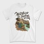 Woman Sitting On Glacier National Park, Tricou Barbati (Unisex)