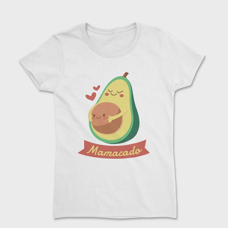 Pregnant Avocado Mama Cado, Tricou Femei