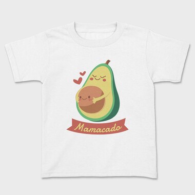 Pregnant Avocado Mama Cado, Tricou Copii