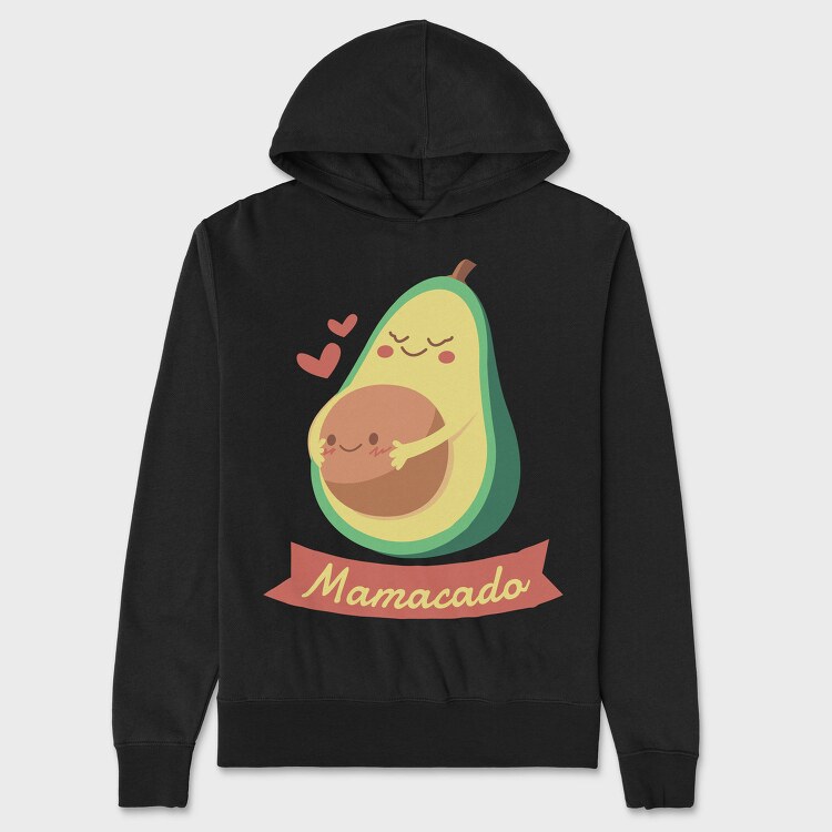 Pregnant Avocado Mama Cado, Hanorac Oversize Barbati (Unisex)