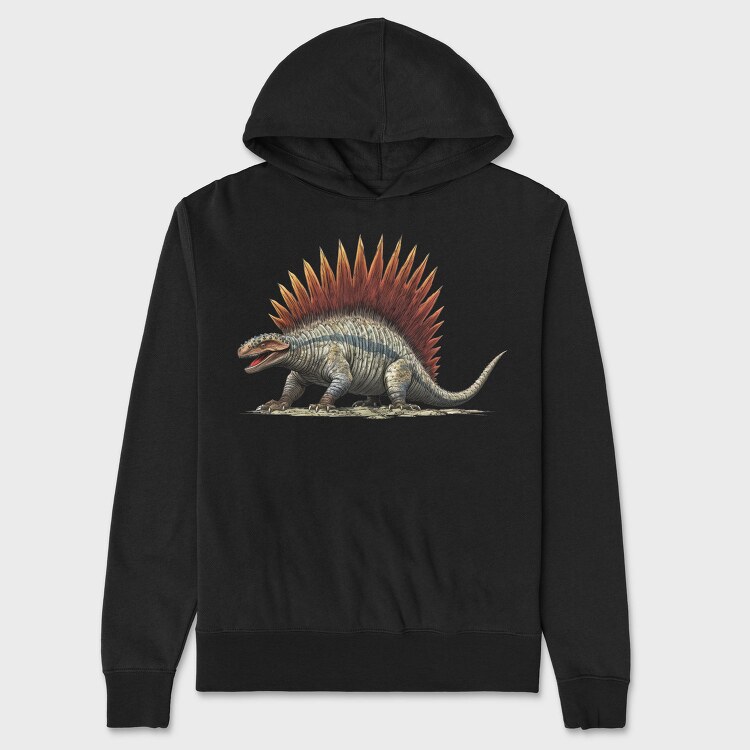 Prehistoric Dimetrodon, Hanorac Oversize Barbati (Unisex)