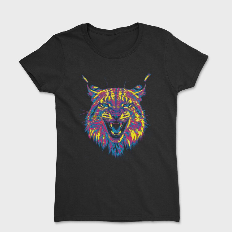 Psychedelic Lynx Angry, Tricou Femei
