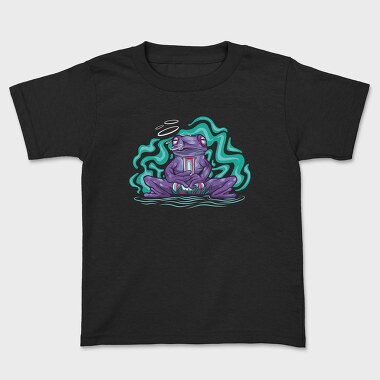 Psychedelic Trippy Frog Animal, Tricou Copii