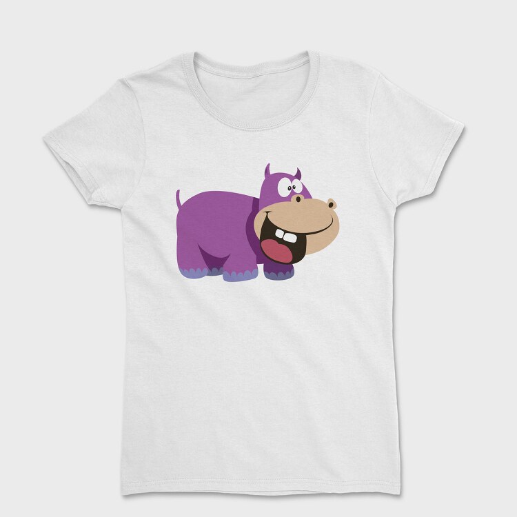 Purple Hippo Grin, Tricou Femei