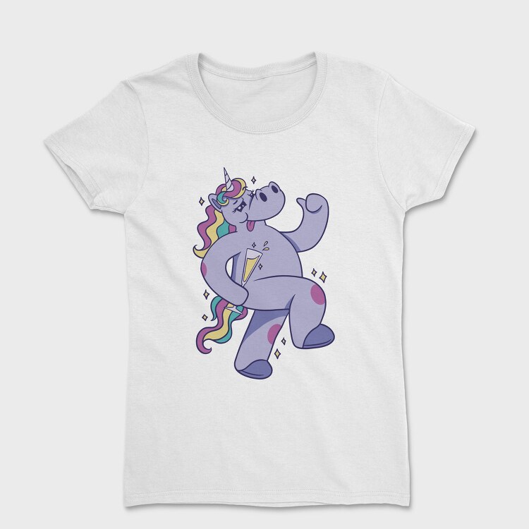 Purple Unicorn Drunk Party, Tricou Femei