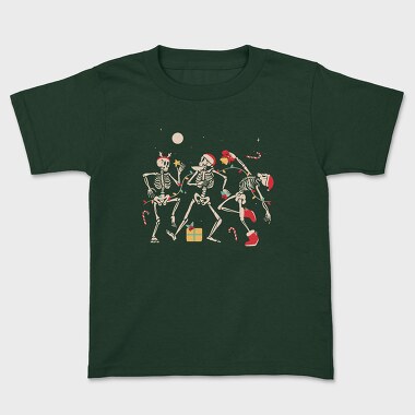 Quirky Christmas Dancing Skeletons, Tricou Copii