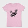Raven Bird Animal Flying Flight, Tricou Femei