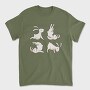 Yoga Rabbits, Tricou Barbati (Unisex)