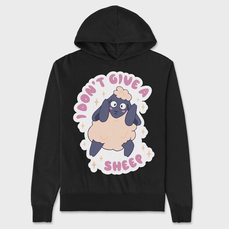 Yoga Sheep Funny, Hanorac Oversize Barbati (Unisex)