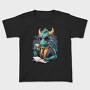 Reader Dragon Drinking Coffee Book, Tricou Copii