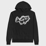 Realistic Catfish Monochromatic, Hanorac Oversize Barbati (Unisex)