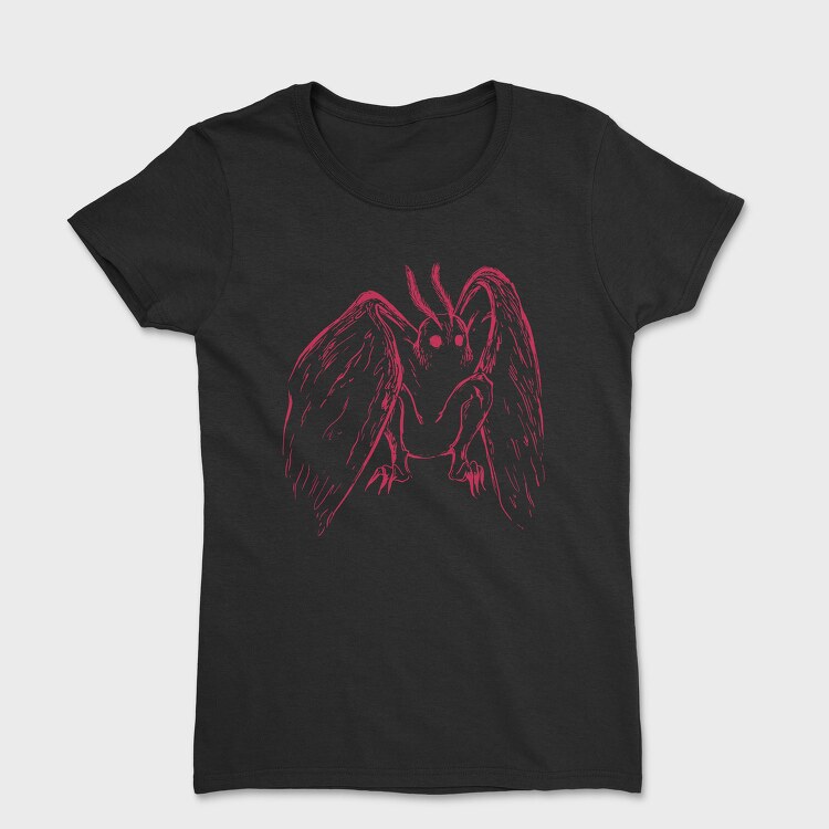 Red Mothman Creepy, Tricou Femei
