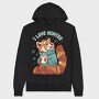 Red Panda Animal Cozy Winter, Hanorac Oversize Barbati (Unisex)