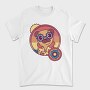 Retro Hippie Dog, Tricou Barbati (Unisex)