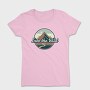 Retro Minimalist Vintage Landscape, Tricou Femei
