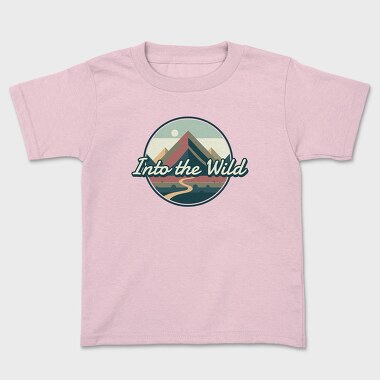Retro Minimalist Vintage Landscape, Tricou Copii