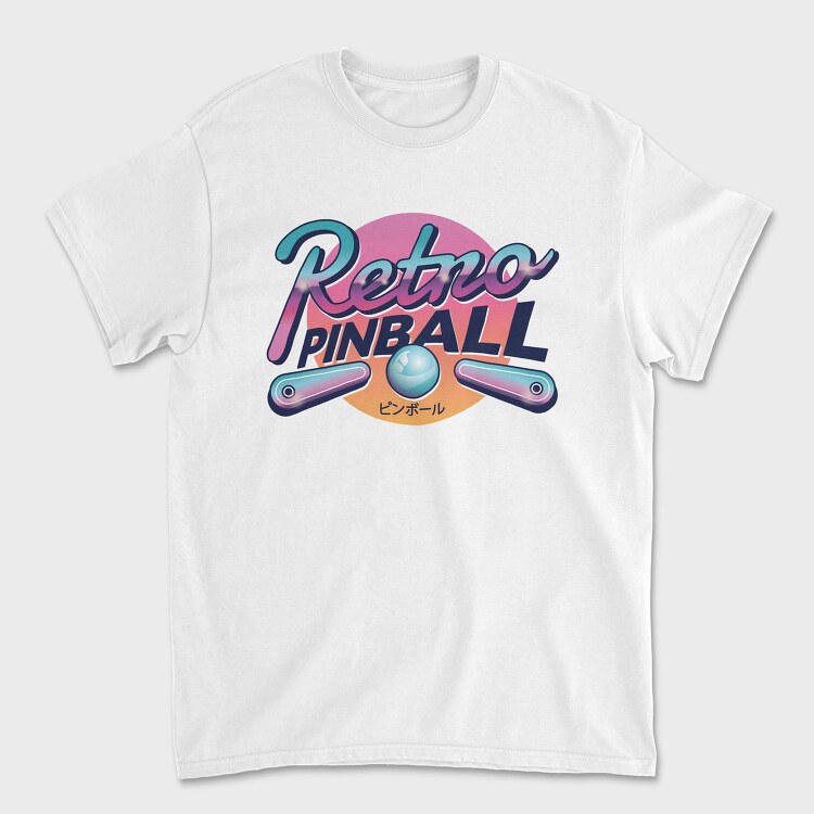 Retro Pinball, Tricou Barbati (Unisex)