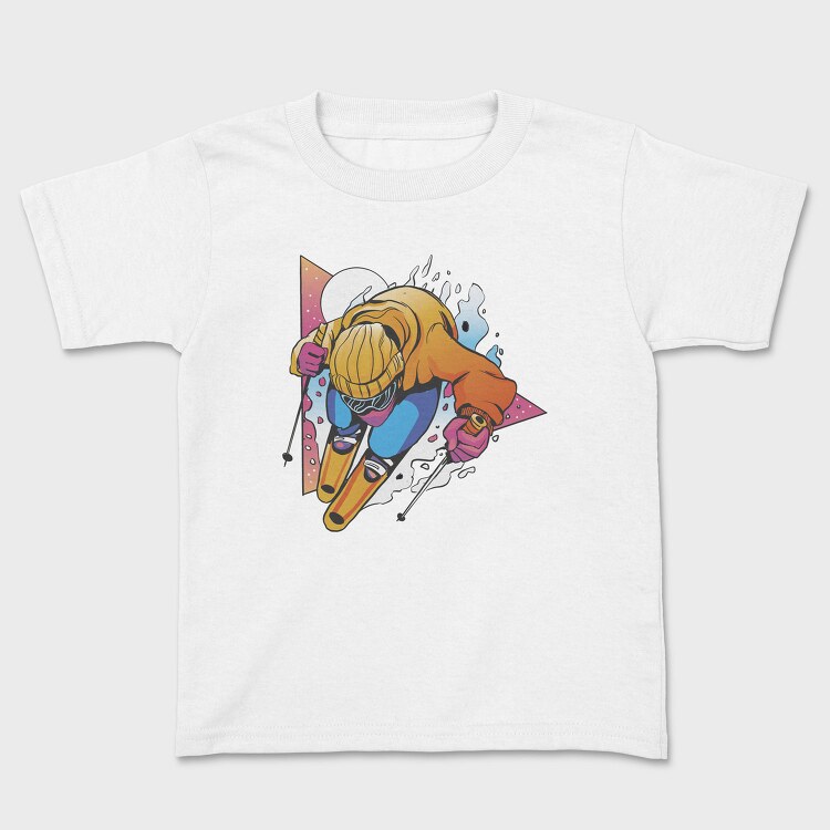 Retro Ski Triangle, Tricou Copii