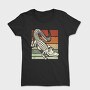 Retro Sunset Crocodile, Tricou Femei