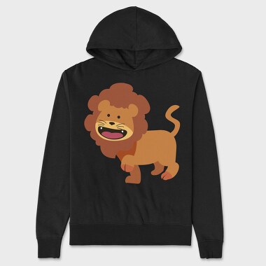 Roaring Lion King, Hanorac Oversize Barbati (Unisex)