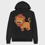 Roaring Lion King, Hanorac Oversize Barbati (Unisex)