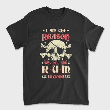 Rum Pirate, Tricou Barbati (Unisex)