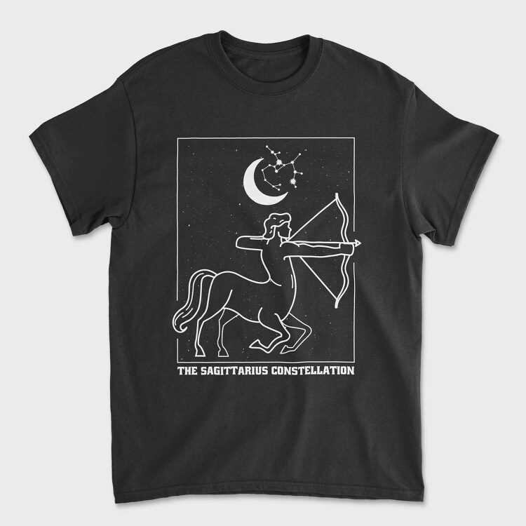 Sagittarius Zodiac Constellation, Tricou Barbati (Unisex)