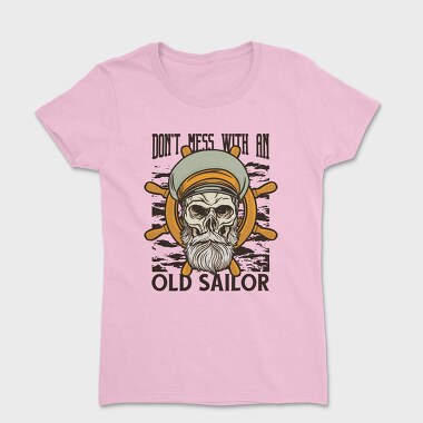 Sailor Skull Captain Illustration, Tricou Femei