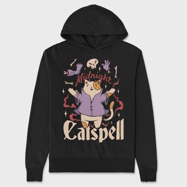 Satanic Cat Animal Magic Ritual Cute Goth 01, Hanorac Oversize Barbati (Unisex)