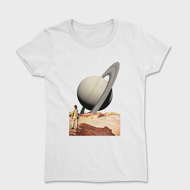 Saturn Planet Vaporwave Explore, Tricou Femei