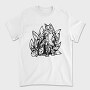 Tribal Kitsune Fox, Tricou Barbati (Unisex)