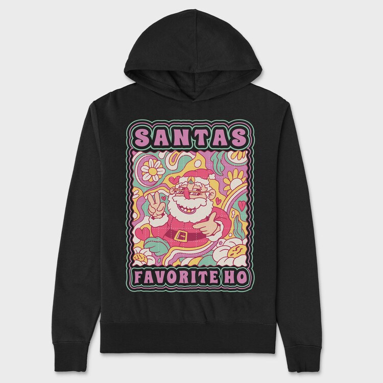 Trippy Santa Sho, Hanorac Oversize Barbati (Unisex)