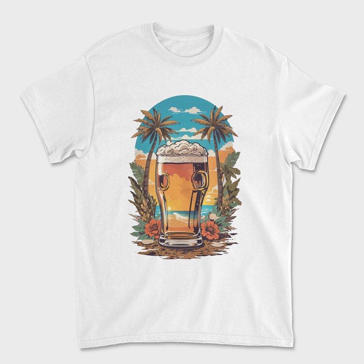 Tropical Beer Beach, Tricou Barbati (Unisex)
