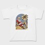 Tropical Santa Claus At The Beach Beachy Claus, Tricou Copii