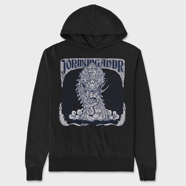World Serpent Norse Mythology Jormungandr Snake, Hanorac Oversize Barbati (Unisex)