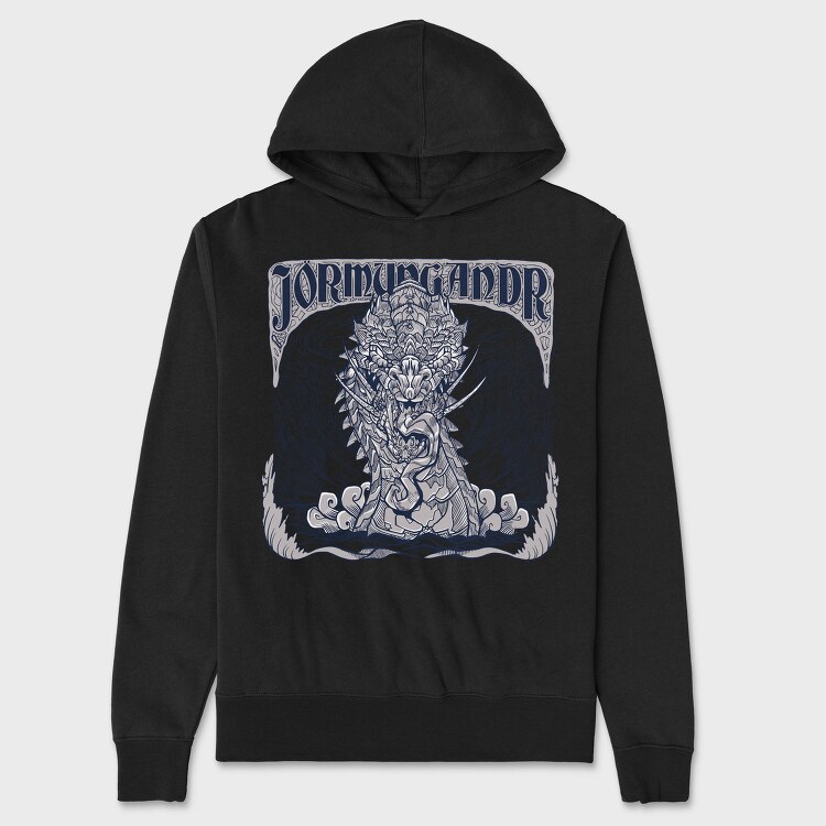 World Serpent Norse Mythology Jormungandr Snake, Hanorac Oversize Barbati (Unisex)
